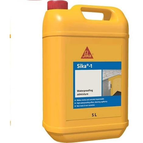 Sika-1 Aditivo impermeabilizante de fraguado 5 Kg Amarillo - Amarillo