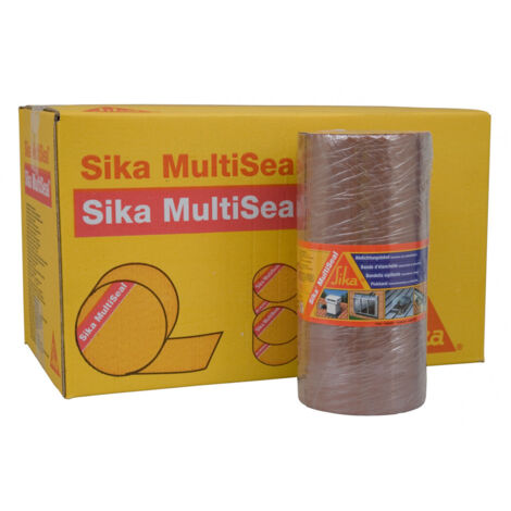 Sika – Bande d'étanchéité bitumineuse 225mm x 3m – Pour toitures et gouttières – Adhérence sur supports bitumineux – Couleur terre cuite