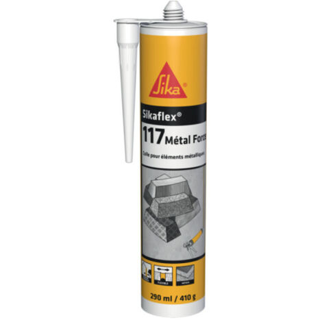 Sika – Colle multi-usage pour métaux et béton – Haute adhérence – 290 ml – Résistance aux intempéries – 657792