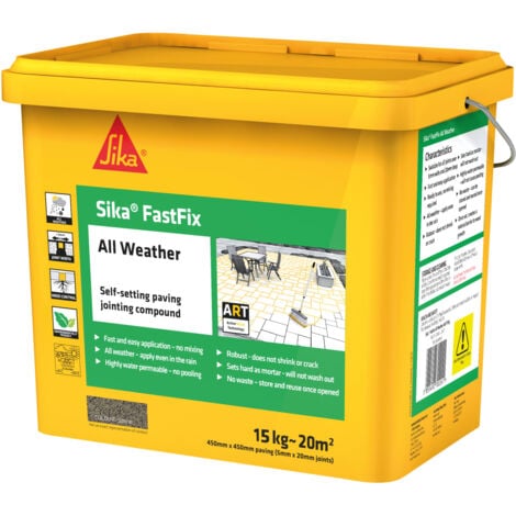 Sika FastFix Jointing Compound Patio All Weather Stone 15kg No Mix Everbuild