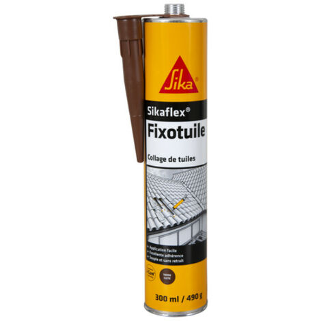 Mastic-colle souple SIKA Sika Fixotuile - Terre cuite - 300ml
