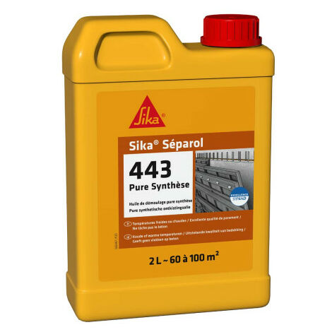Sika – Huile de démoulage pour béton 2L – Agent de démoulage différé – Application facile avec brosse ou pulvérisateur – Élimine l'adhérence