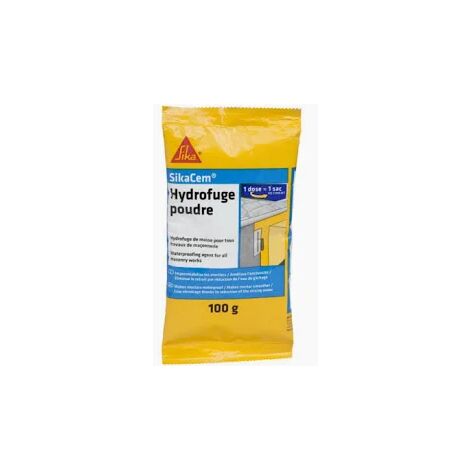 Sika – Additif imperméabilisant béton et mortier – Améliore l'imperméabilité – Pour piscines et réservoirs – 100g