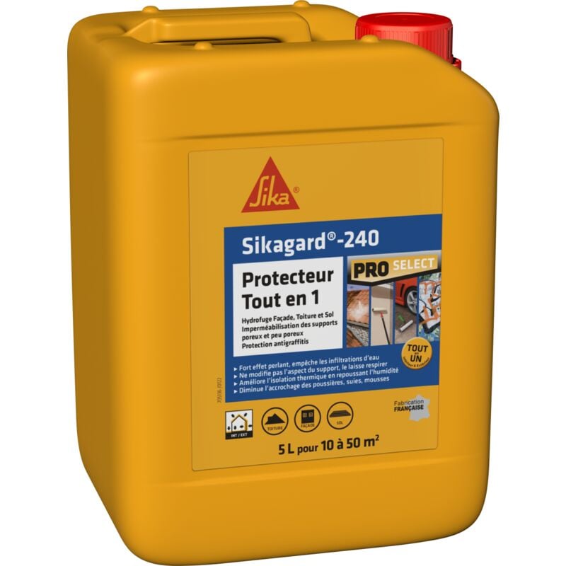 Gard 240 Protection Tout en 1 imperméabilisant hydrofuge toiture sol et façade Conditionnement: 2L - Sika