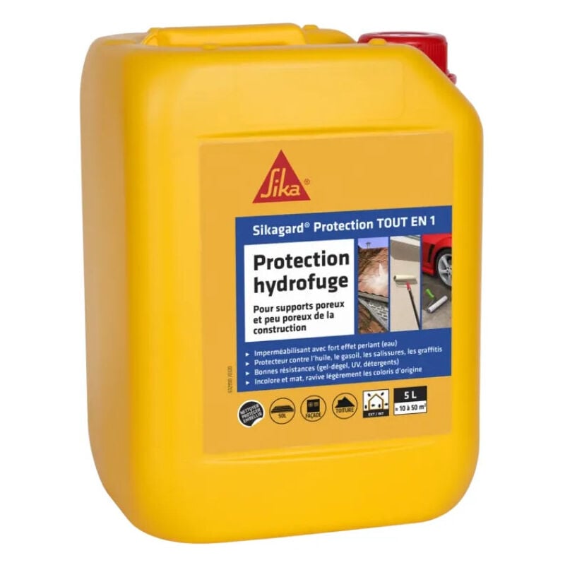 Gard 240 Protection Tout en 1 imperméabilisant hydrofuge toiture sol et façade Conditionnement: 5L - Sika