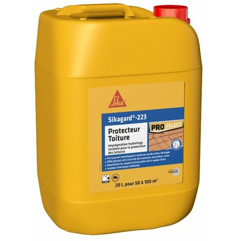 Sika – Hydrofuge protecteur toiture 20L – Imprégnation incolore pour tuiles en terre cuite et béton – Application facile par pulvérisation - Sikagard-223