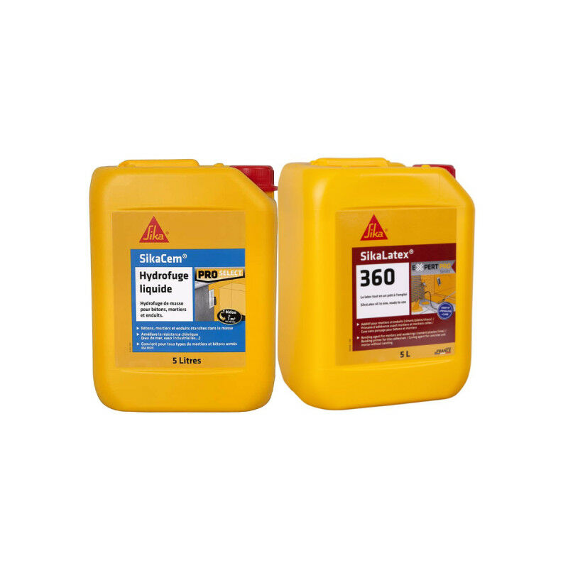 Masonry Pack Cem Liquid Water Repellent 5L Latex 360 Bonding Resin - 5L - Sika