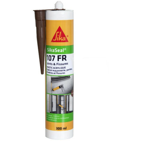 Sika – Mastic acrylique spécial façade 300ml – Joints et fissures – Couleur acajou – Résistance intempéries – Application intérieure et extérieure