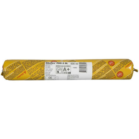 Sika – Mastic autonivelant pour joints de sols horizontaux – Résistance mécanique élevée – Polymérisation sans bulles – Gris béton – 600ml - PRO 3 SL