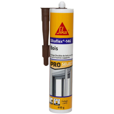 Sika – Mastic colle bois 380 ml pour collage intérieur et extérieur – Excellente adhérence sur bois et béton – 653645