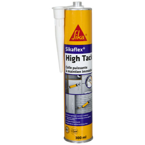 Sika – Mastic de fixation blanc 300ml – Prise rapide – Adhérence sur béton, bois, métal – Application facile, polymérisation rapide
