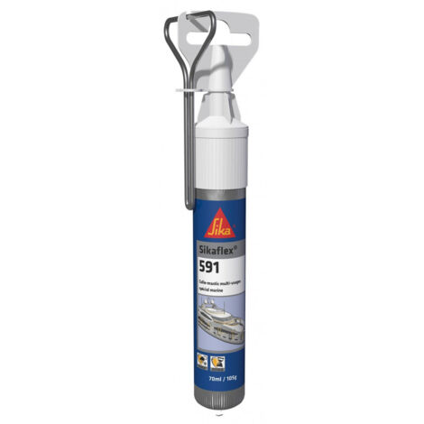 Sika – Mastic de fixation hybride 70ml – Résistant aux UV et aux environnements marins – Pour plastiques type PVC et métaux non ferreux