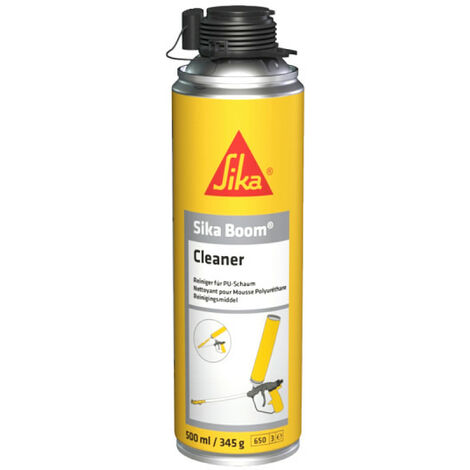 Sika – Nettoyant mousse polyuréthane expansive 500ml – Élimine résidus frais et non polymérisés – Aérosol pour nettoyage en profondeur