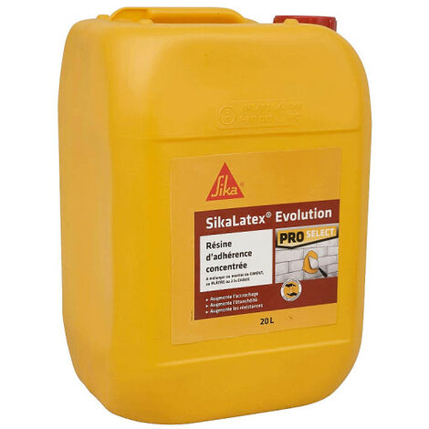 Sika – Résine d'adhérence 20L – Améliore l'adhérence sur tous supports lisses – Limite le risque de fissuration – Classé A+ faibles émissions
