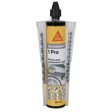 Sika – Résine de scellement chimique rapide – Pour maçonnerie, parpaing et brique – 300ml – Durcissement rapide sans affaissement - Anchorfix-1