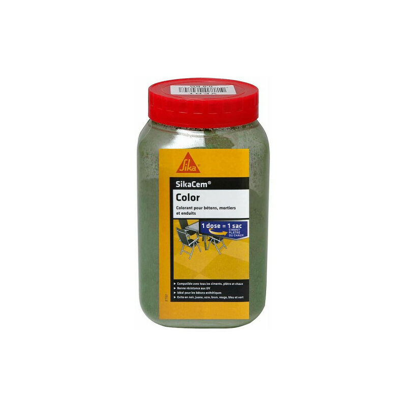 

Cem Color - Verde - 900g - Cemento, cal y yeso Tinte en polvo - Vert - Sika