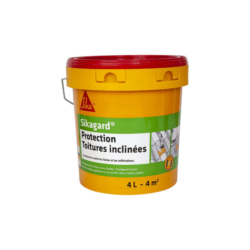 

gard Protection Pintura protectora de techos inclinados - Terracota - 4L - Terre cuite - Sika