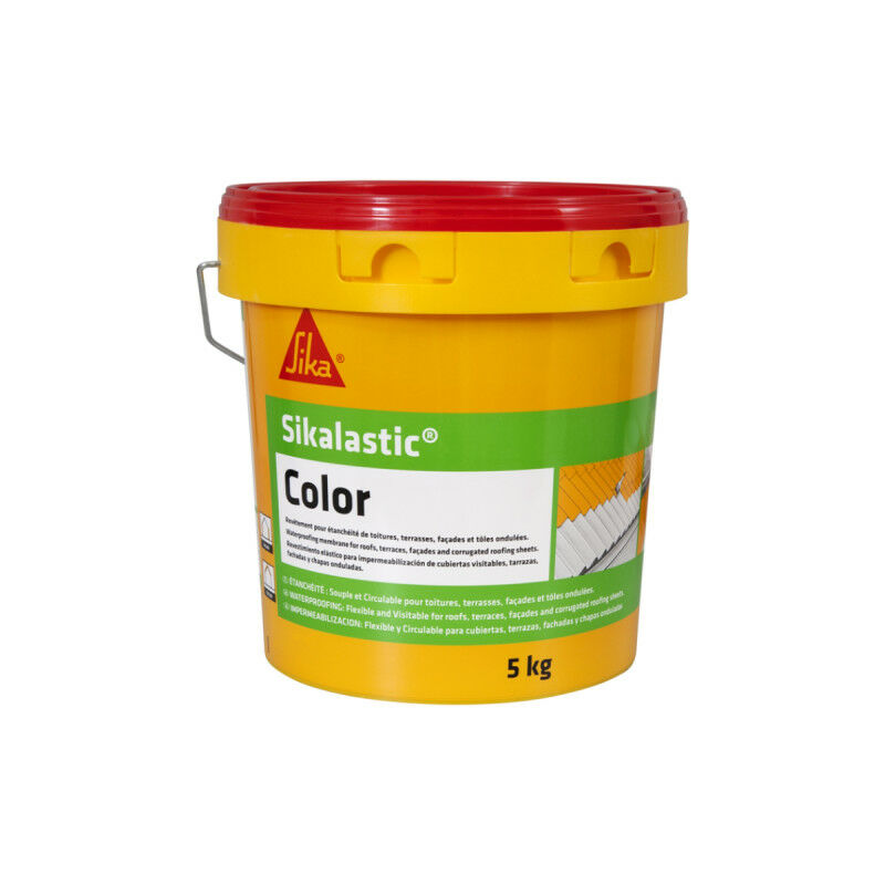 Lastic Color Impermeabile rivestimento tetto flessibile - Bianco - 5kg - Blanc - Sika