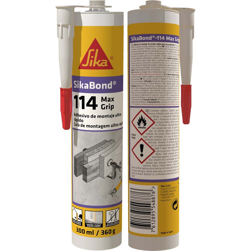 

Adhesivo Montaje 300 Ml Marr Fija Rap Bond-114 Max Grip - Sika