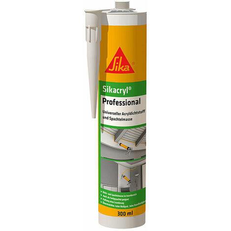 Sikacryl Professional 300ml weiß Acryldichtstoff Spachtelm.