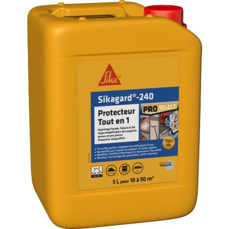 Sikagard Protection Tout en 1 imperméabilisant hydrofuge toiture sol et façade