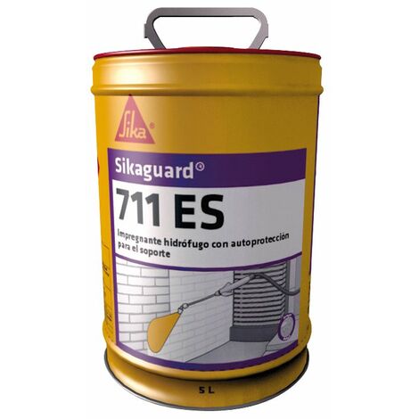 Sikaguard-711, Impregnante hidrófugo con autoprotección para el soporte, 5 L