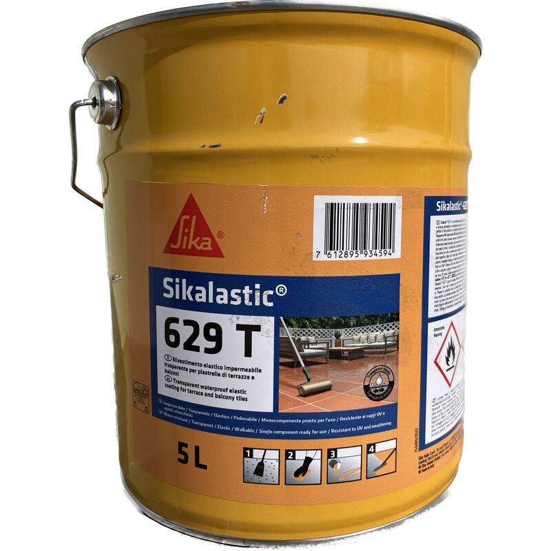 Sikalastic 629 T Kg.5 Impermeabilizzante Trasparente ex. 495 T 
