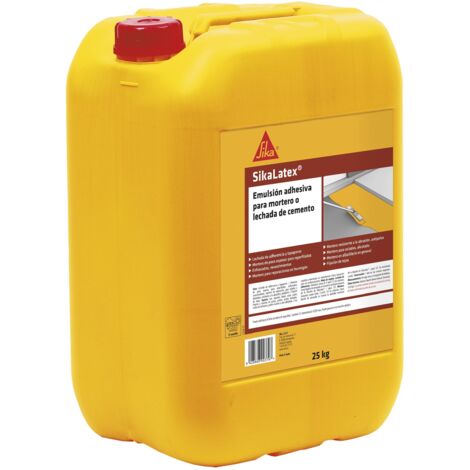 SikaLatex, Emulsion adhesiva para mortero o lechada de cemento, 25kg, Blanco