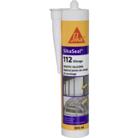 Mastic Élastique Silicone Acétique Sikaseal 112 Vitrage
