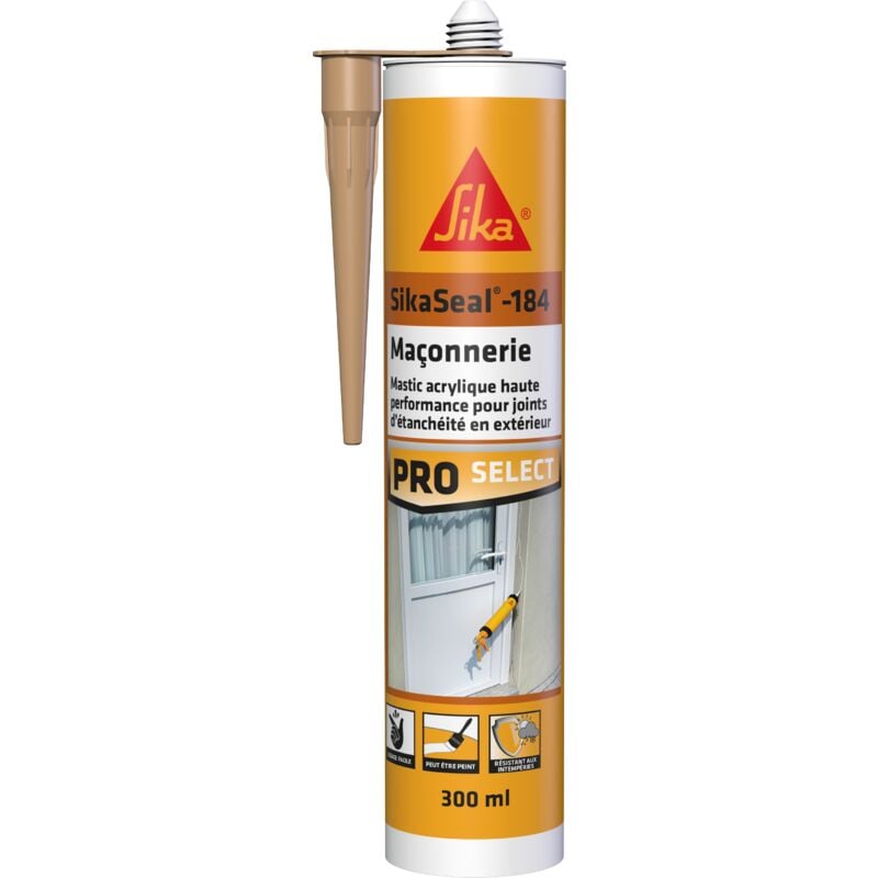 Seal 184 Mastic Joints maçonnerie 300 ml Couleur: Beige - Beige - Sika