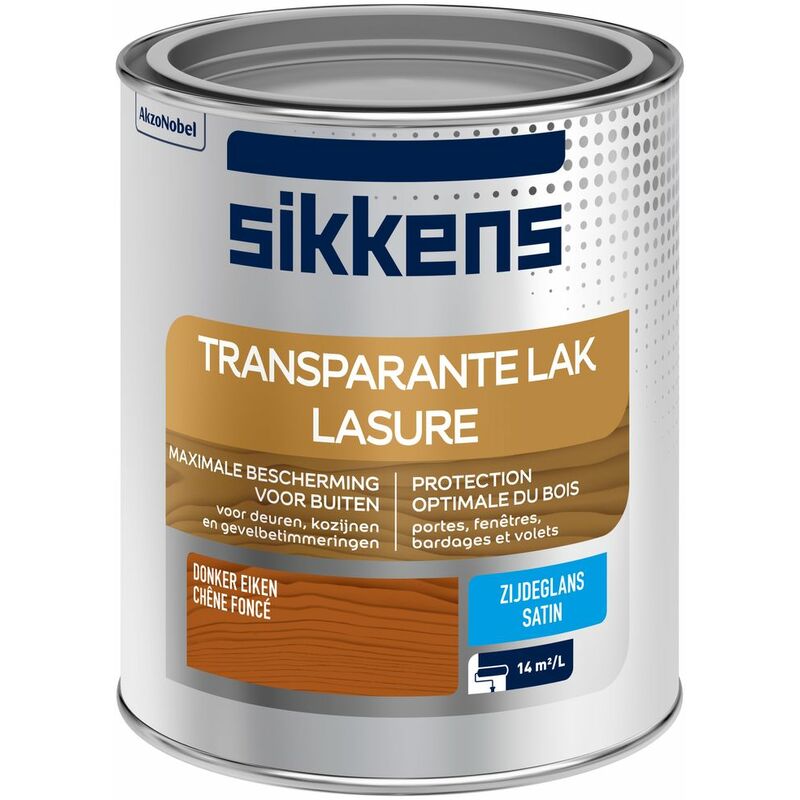 

Sikkens - Barniz para madera de 7 años, satinado, roble oscuro, 0,75 l