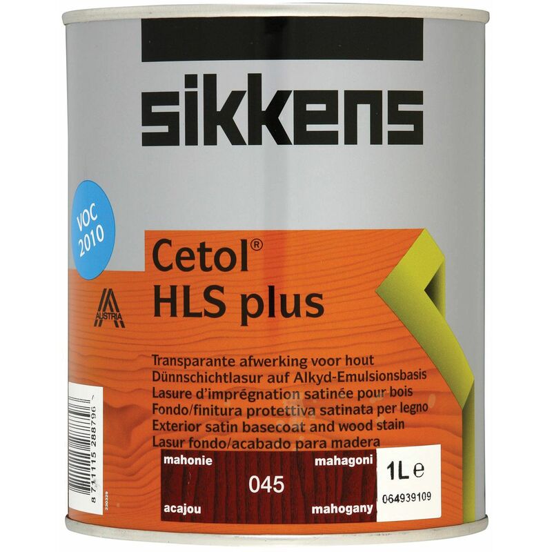 TBC - Cetol hls Plus Translucent Woodstain Mahogany 1 litre SIKCHLSPM1L