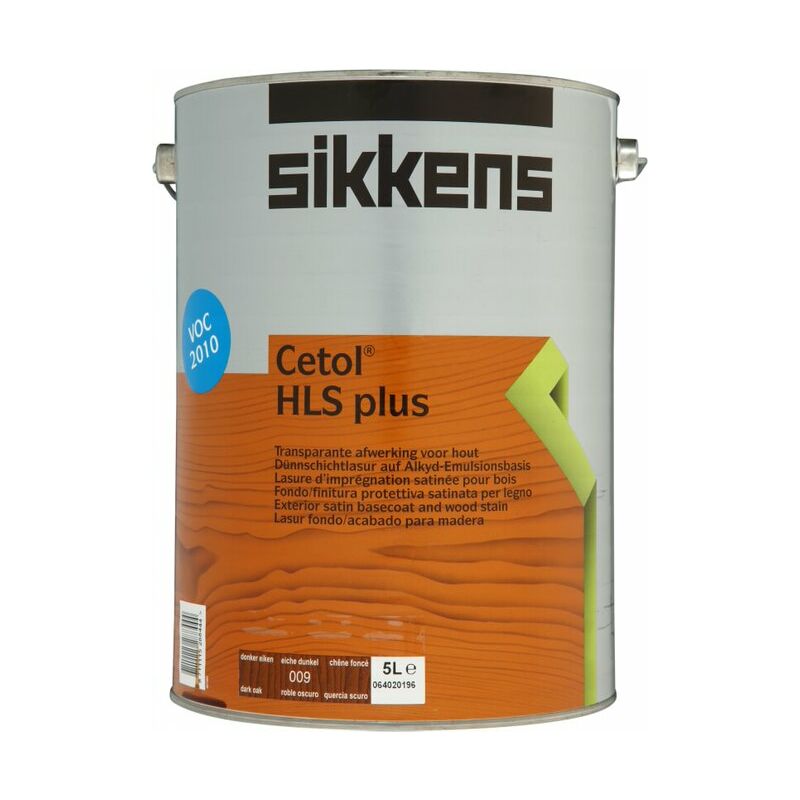 Cetol hls Plus Woodstain Paint - 5 Litre - Dark Oak (009) - Sikkens