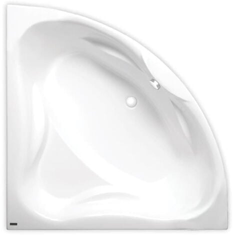 Siko 150x150 cm Royale baignoire d'angle en acrylique, gauche et droite, sans pieds, blanc (RO1500NEW)