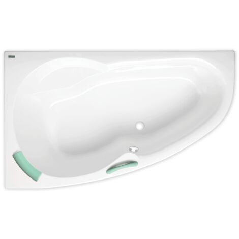 Siko Bañera Esquinera Laguna Fortuna Izquierda 160 x 100 cm en Acrílico, Blanco (FO1600LPLUS)