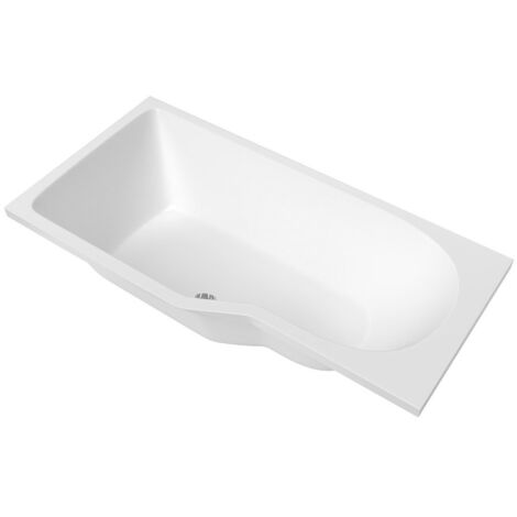 Siko Laguna Beata Plus Vasca e doccia asimmetrica 160x80 cm in acrilico posizione sinistra, bianco (BE1600LPLUS)