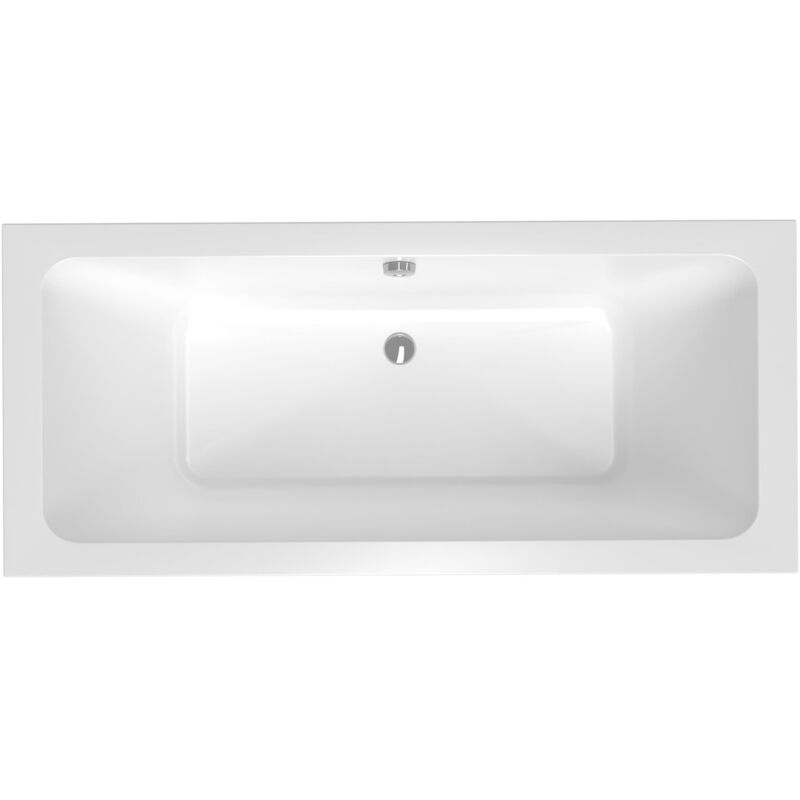 Siko - 170x75 cm Nora Plus baignoire rectangulaire en acrylique, gauche et droite, sans pieds, blanc (NO1700PLUS)