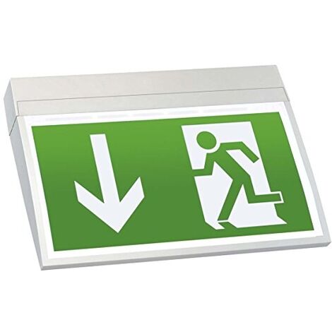 Sikora Luminaire de secours pour mur et plafond avec pictogramme