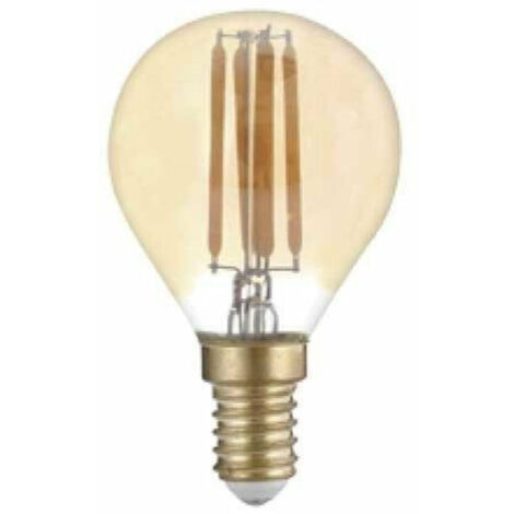 Silamp – Ampoule LED E14 filament 4W G45 – Blanc chaud 2300K – 400 lumens – Angle de diffusion 300° – Indice de rendu des couleurs Ra ≥ 80