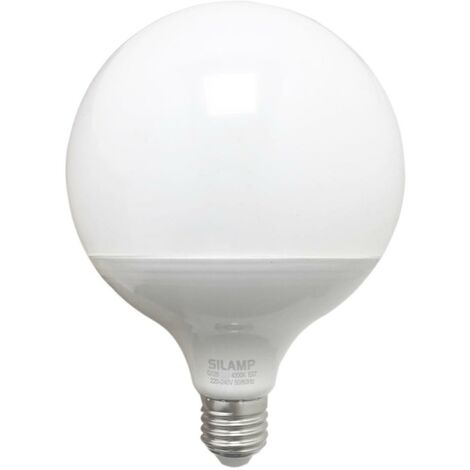 Silamp – Ampoule LED E27 18W 220V G95 300° – Blanc froid 6000K – Équivalent 180W – 1620 lumens – Économie d'énergie