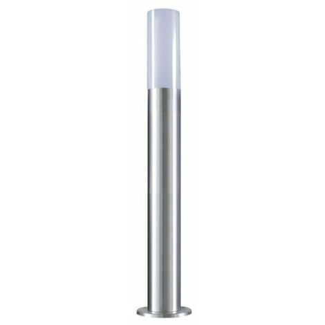 Silamp – Borne d'extérieur 60cm 220V IP65 aluminium gris – Compatible ampoule E27 – Éclairage sécurisé pour jardins et allées