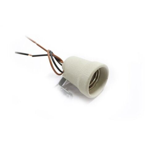 Silamp – Douille E27 culot standard – Compatible avec ampoules LED, incandescentes et fluocompactes – Installation facile au plafond ou mur