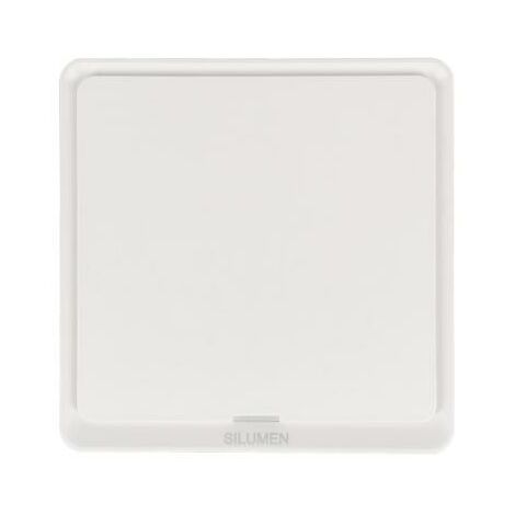 Silamp – Interrupteur connecté WiFi poussoir blanc – Contrôle à distance via application Tuya – Programmation d'éclairage – Compatible Alexa et Google Home