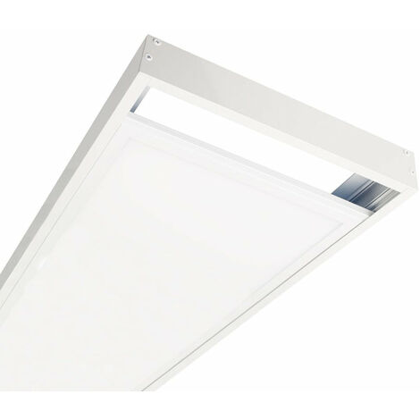 Silamp – Kit en saillie blanc pour panneau LED 120x30 Slim – Installation rapide sans faux plafond – Vis inclus pour fixation – Pour espaces confinés