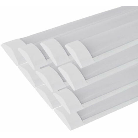 Silamp – Pack de 10 réglettes LED 150cm 60W – Blanc neutre 4000K – Branchement direct 220V – Éclairage puissant pour grands espaces