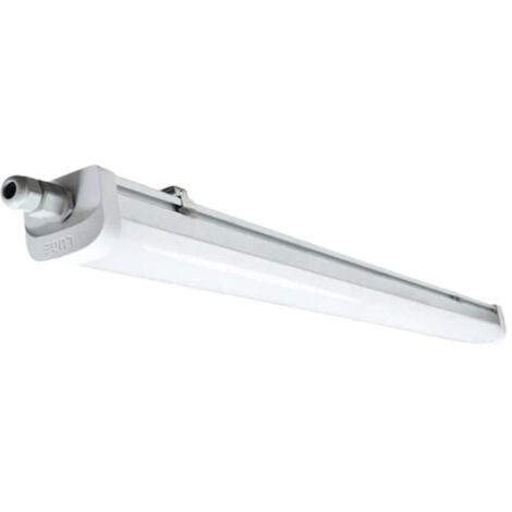 Silamp – Réglette LED étanche 150 cm 46,5W 140lm/W – Indice IP66 pour milieu humide – Blanc neutre 2300K – Installation murale ou suspendue - 120lm