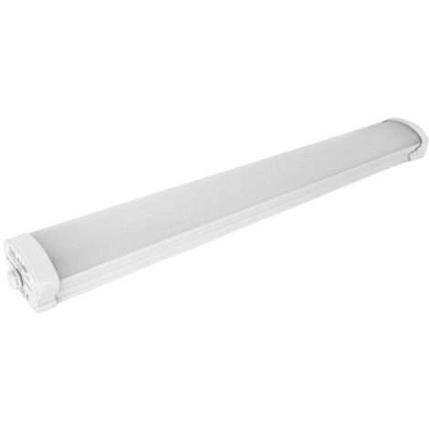 Silamp – Réglette LED étanche 60cm 18W IP65 – 1800 lumens pour chantiers humides – Installation rapide sur 220V – Supports de fixation inclus