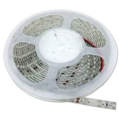Silamp – Ruban LED 12V 5M 2835 IP65 2100lm/m – Blanc froid 6000K – Résistant à l'humidité – Pour intérieur et extérieur