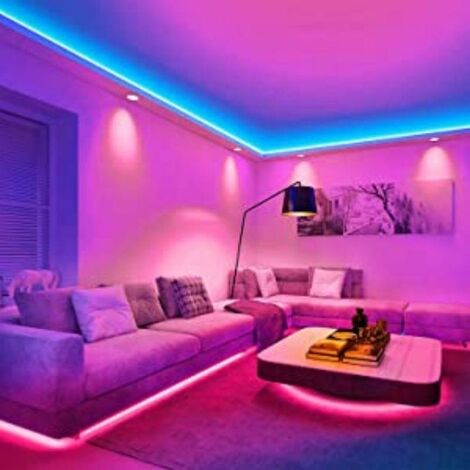 Silamp – Ruban LED connecté WiFi RGBW+CCT 2M 12V IP44 90LED/m – Compatible Alexa et Google Home – Éclairage personnalisable pour espaces humides