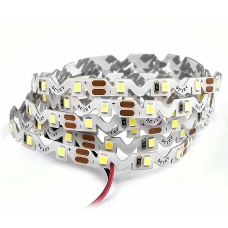 Silamp – Ruban LED pliable 12V 5M 2835 IP65 60LED/m – Blanc froid 6000K – 4300 lumens – Résistant à l'humidité et à la poussière